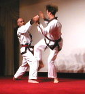 Demonstration with Masters Hedges and Whitcomb.