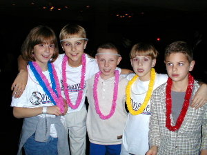 Children joined adult banquet